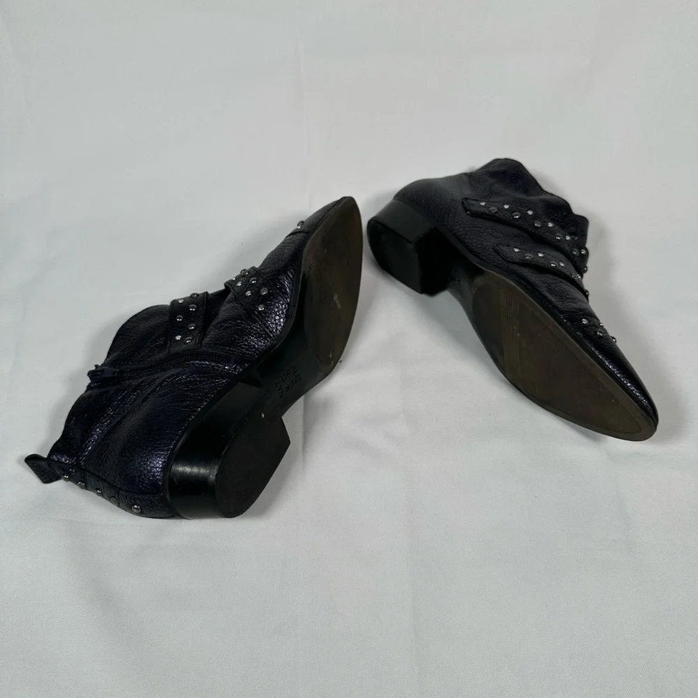 Naturalizer Blissful Studded Navy Metallic Booties Woman Size USA 8.5